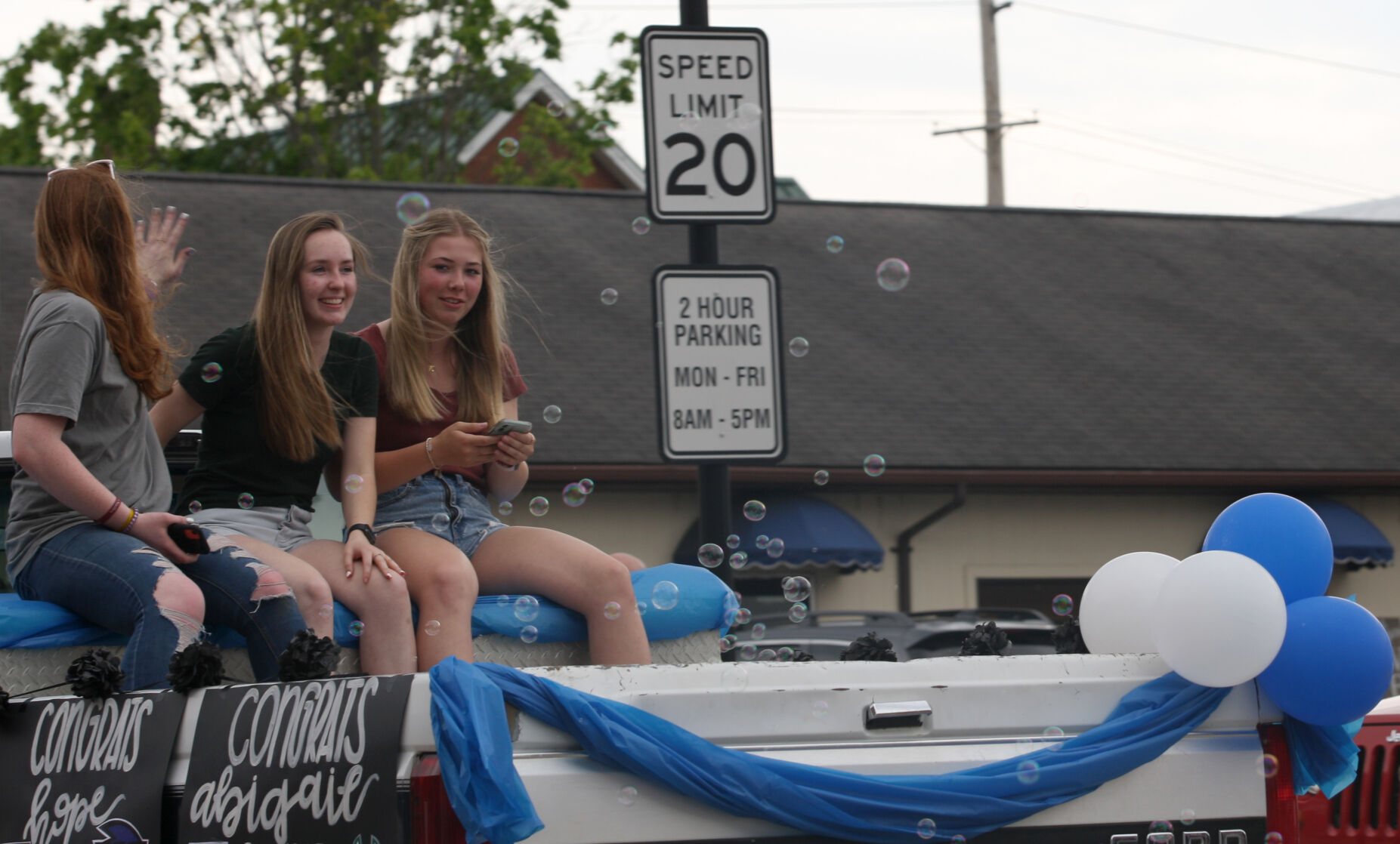 Abigail, Maddie and Hope parade through Washington